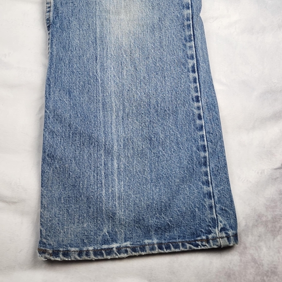 Levis Jeans Womens Size 26 Flare Leg Orange Tab Light Wash Blue Denim Pants - Picture 6 of 15
